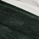 Ribbed Sherpa Throw Blanket - Corduroy Collection-Blankets-Parc Decor