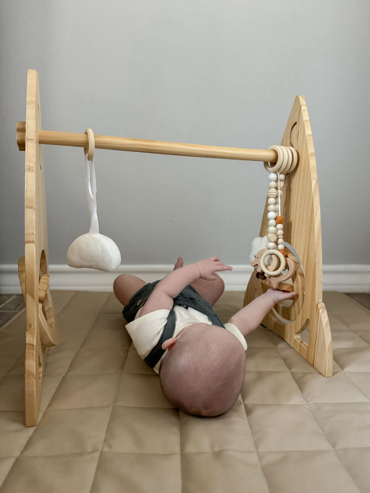 Rocket Wooden Baby Gym – Modern Montessori-Inspired Infant Play Arch-Indoor-Parc Decor