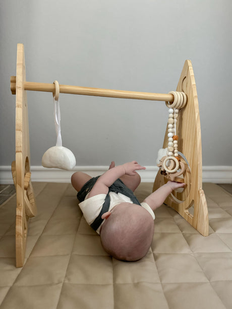 Rocket Wooden Baby Gym – Modern Montessori-Inspired Infant Play Arch-Indoor-Parc Decor