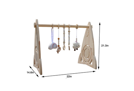 Rocket Wooden Baby Gym – Modern Montessori-Inspired Infant Play Arch-Indoor-Parc Decor