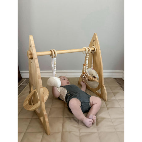 Rocket Wooden Baby Gym – Modern Montessori-Inspired Infant Play Arch-Indoor-Parc Decor