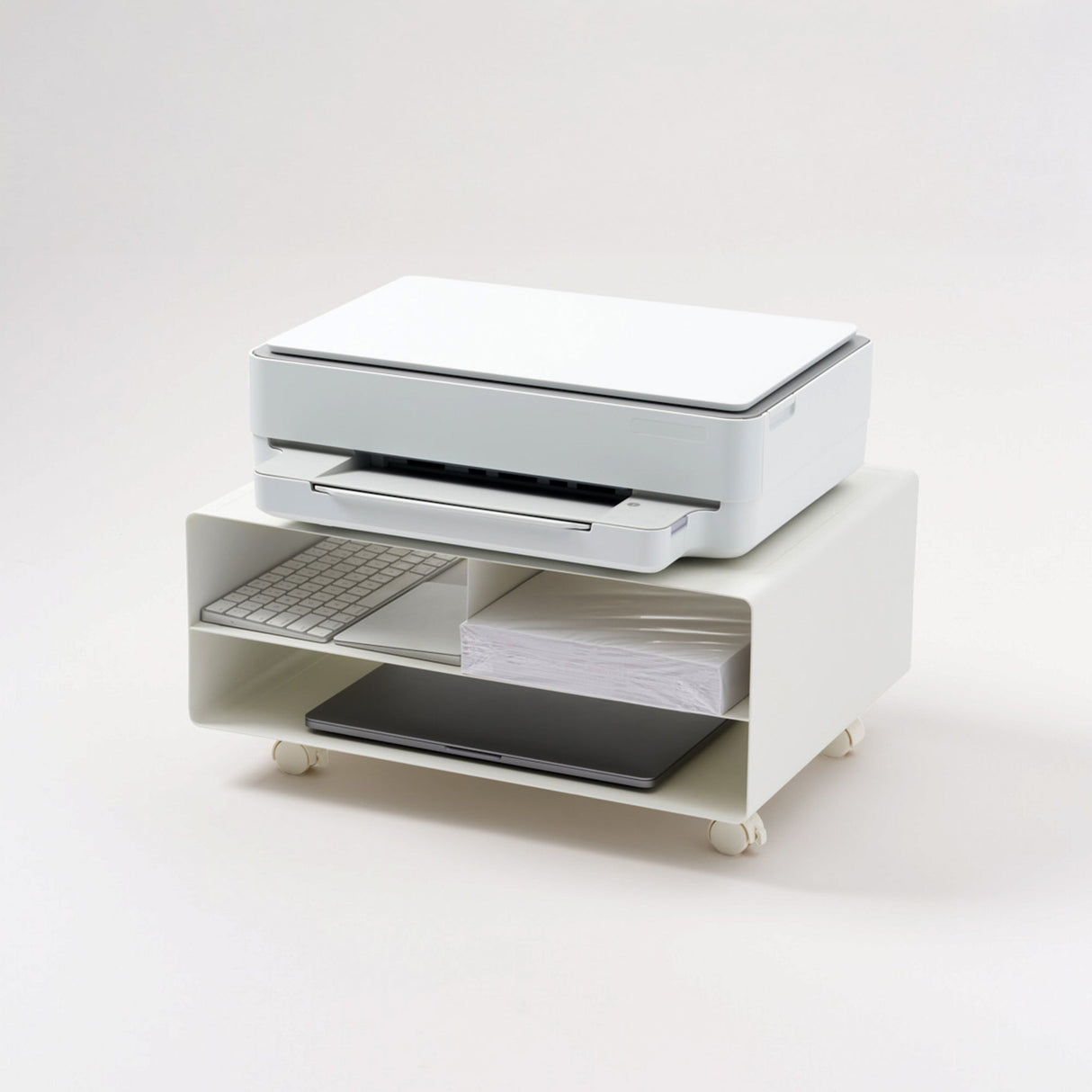 Rolling Printer Stand - Steel-Printer Stand-Parc Decor