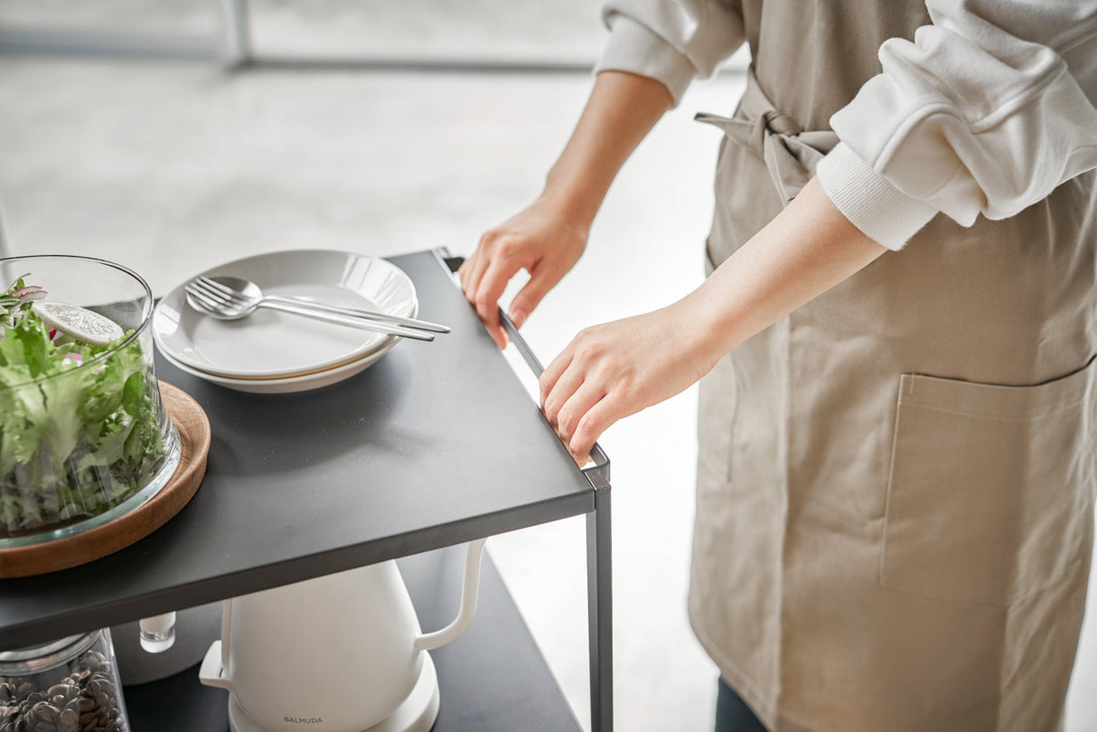 Rolling Utility Cart (32" H) - Steel-Rolling Carts-Parc Decor