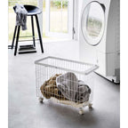 Rolling Wire Basket (14.8" H) - Steel