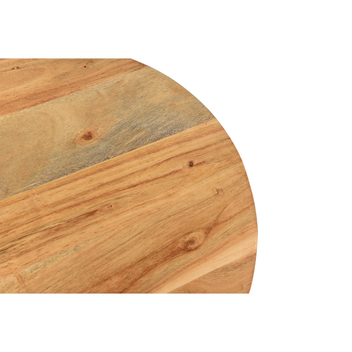 Roost End table in Mango wood and iron-End table-Parc Decor