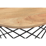 Roost End table in Solid Wood and Iron-End table-Parc Decor