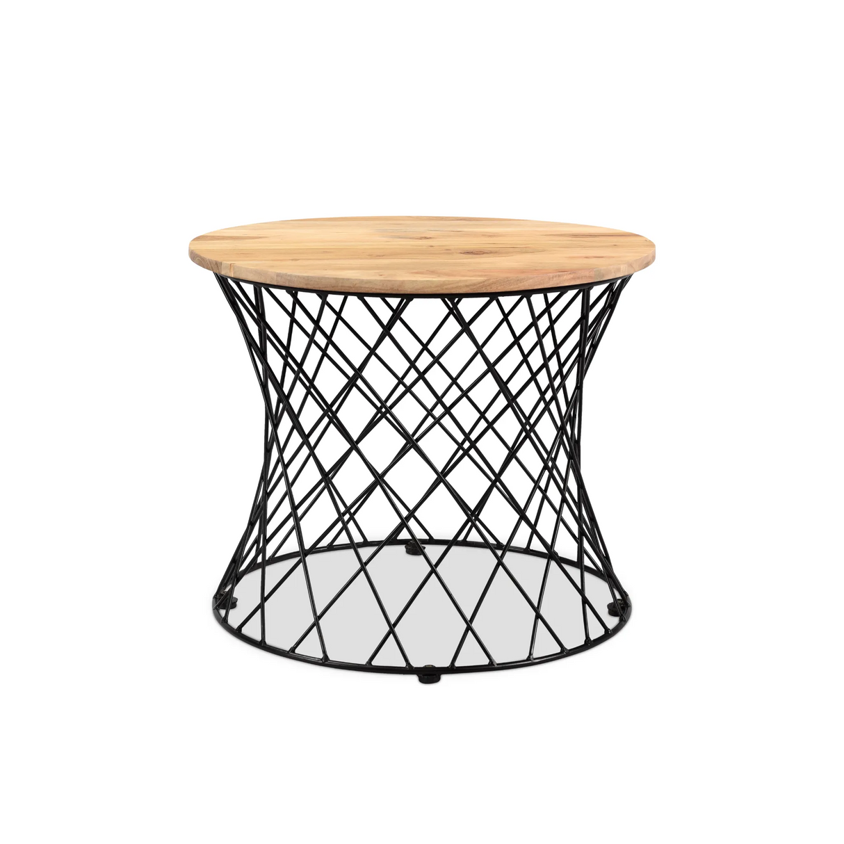 Roost End table in Solid Wood and Iron-End table-Parc Decor