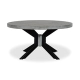 ROOT Grey Mango Wood Round Coffee Table