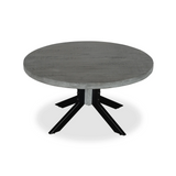 Root Grey Mango Wood Round Dining Table-Dining Table-Parc Decor