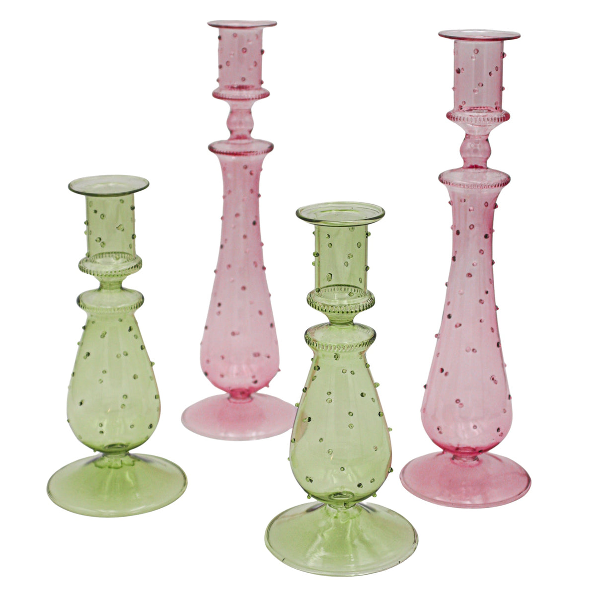Rose Garden Dotty Candle Holder - Case of 12