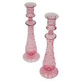Rose Garden Dotty Glass Candle Holders – Case of 12