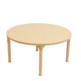 Round Adjustable Kids Classroom Table – 36" Diameter, 17" to 25" Height
