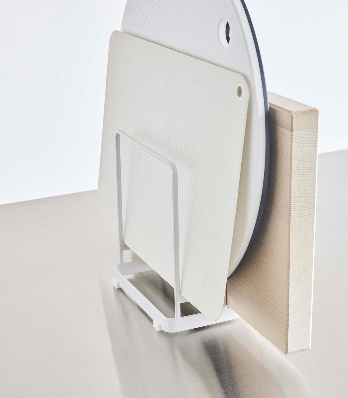 Round Cutting Board Stand - Steel-Cutting Board Stand-Parc Decor