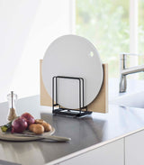 Round Cutting Board Stand - Steel-Cutting Board Stand-Parc Decor