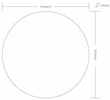 Round Mirror with Black Aluminum Frame-Mirrors-Parc Decor