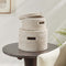 Round Rattan Storage Baskets with Lids (Set of 2)-Storage Baskets-Parc Decor