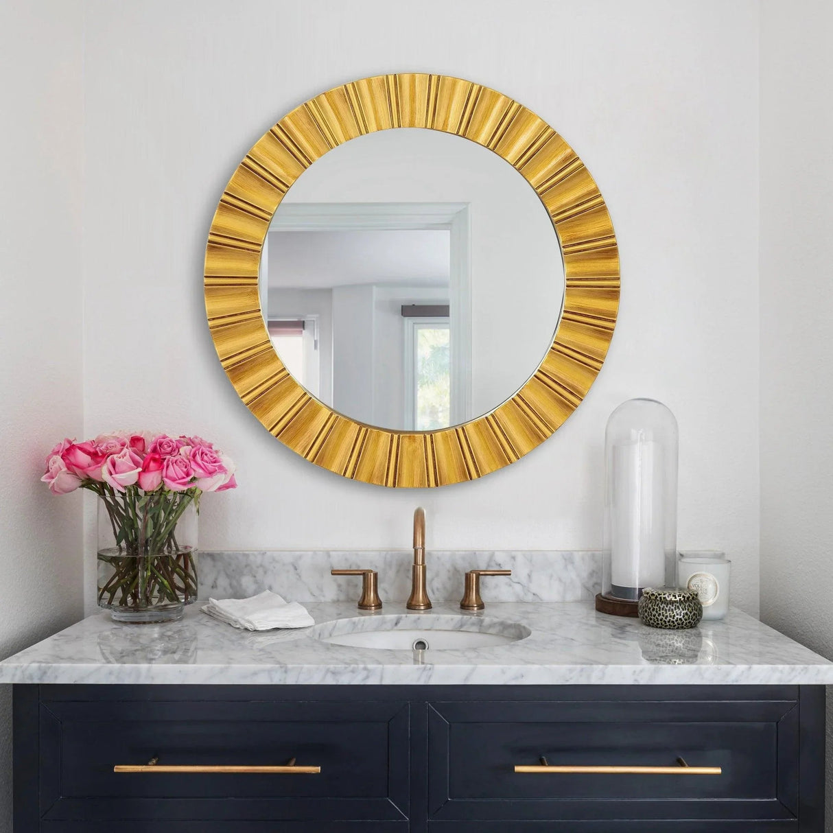 Round Wall Mirrors Decorative Modern Wall-Mounted Mirrors