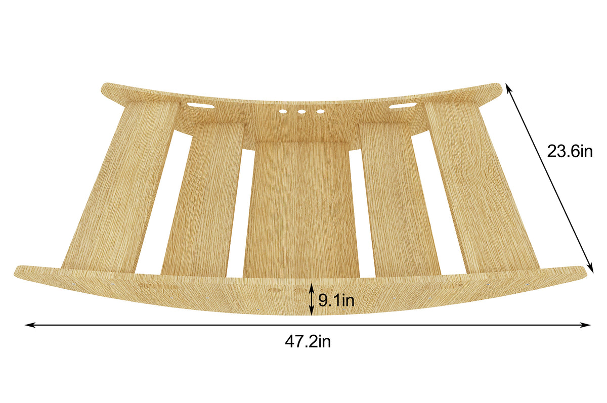 Rowan 2-in-1 Rocking Boat & Climbing Bridge | Montessori Wooden Rocker and Step Climber for Toddlers