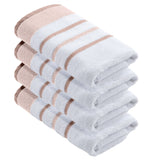 Decorative Cotton Stripe Bath Towel Set - Noelle Collection