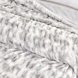 Ruched Faux Fur Throw Blanket - Alondra Collection-Blankets-Parc Decor