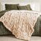 Ruched Faux Fur Throw Blanket - Alondra Collection-Blankets-Parc Decor