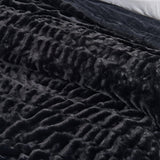 Ruched Faux Fur Throw Blanket - Alondra Collection-Blankets-Parc Decor