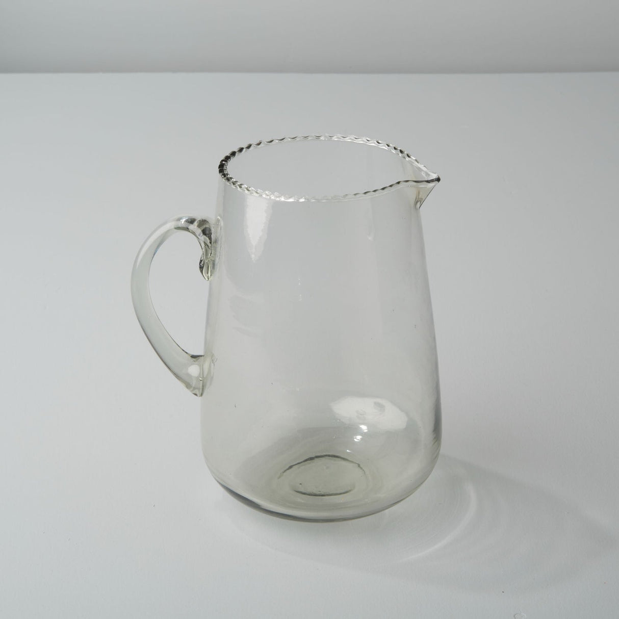 Ruffle Glass Pitcher-Pitchers-Parc Decor