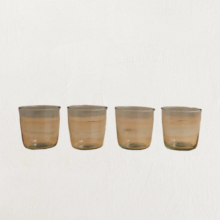 Ruffle Rocks Clear Drinking Glass-Drinkware-Parc Decor