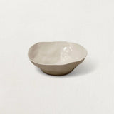 Rugueux Stoneware Side Bowl, Pearl-Bowls-Parc Decor