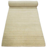 Runner Solid Beige Natural Farmhouse Wool Hand Woven Rug