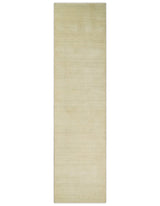 Runner Solid Beige Natural Farmhouse Wool Hand Woven Rug