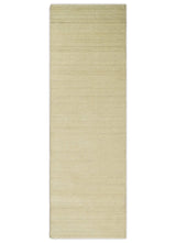 Runner Solid Beige Natural Farmhouse Wool Hand Woven Rug