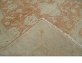 Rust and Beige Hand knotted Oriental Oushak 8x10 wool Area Rug