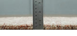 Rust and Ivory Modern Solid Design Hand Tufted Wool Area Rug