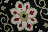 Rust, Ivory, Black and Beige Hand Knotted Traditional Heriz Multi Size wool area Rug