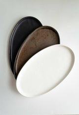 Rust Matte Stoneware Serving Platter