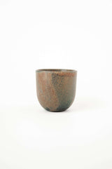 Rust Stoneware Espresso Coffee Cup