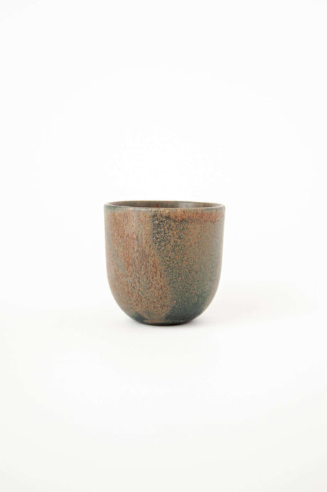 Rust Stoneware Espresso Coffee Cup