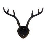 Rustic Antler Wall Hook with Shield Backplate-Wall Hook-Parc Decor