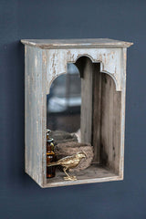 Rustic Arched Wall Niche with Mirror-Mirror-Parc Decor