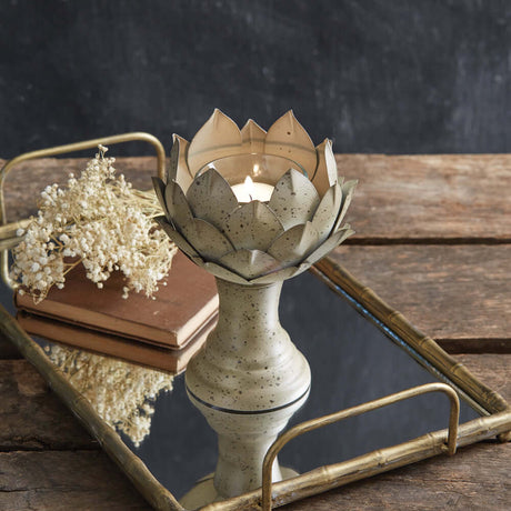 Rustic Artichoke Votive Candle Holder-Candle Holder-Parc Decor