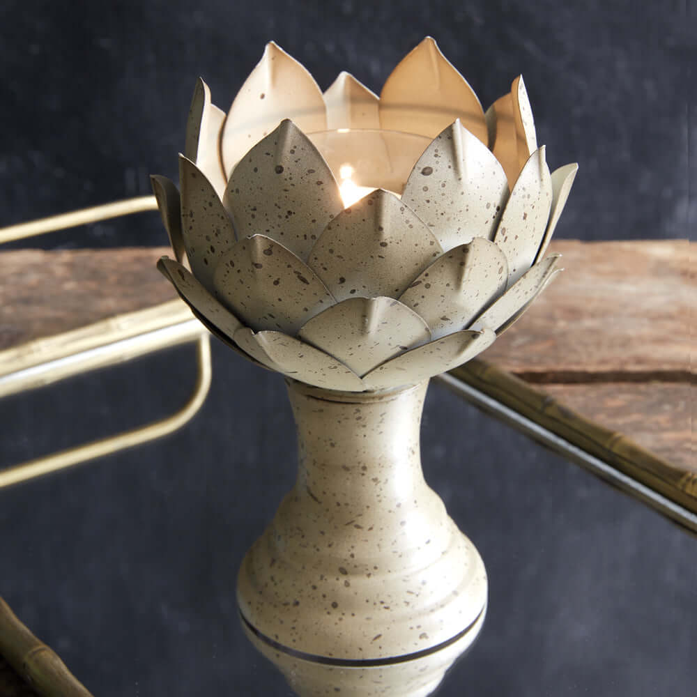 Rustic Artichoke Votive Candle Holder-Candle Holder-Parc Decor