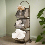 Rustic Farmhouse Organizer Cart-Storage-Parc Decor