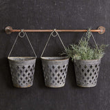 Rustic Hanging Lattice Basket Planters-Planters-Parc Decor