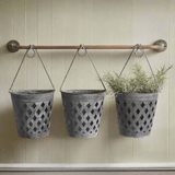 Rustic Hanging Lattice Basket Planters-Planters-Parc Decor