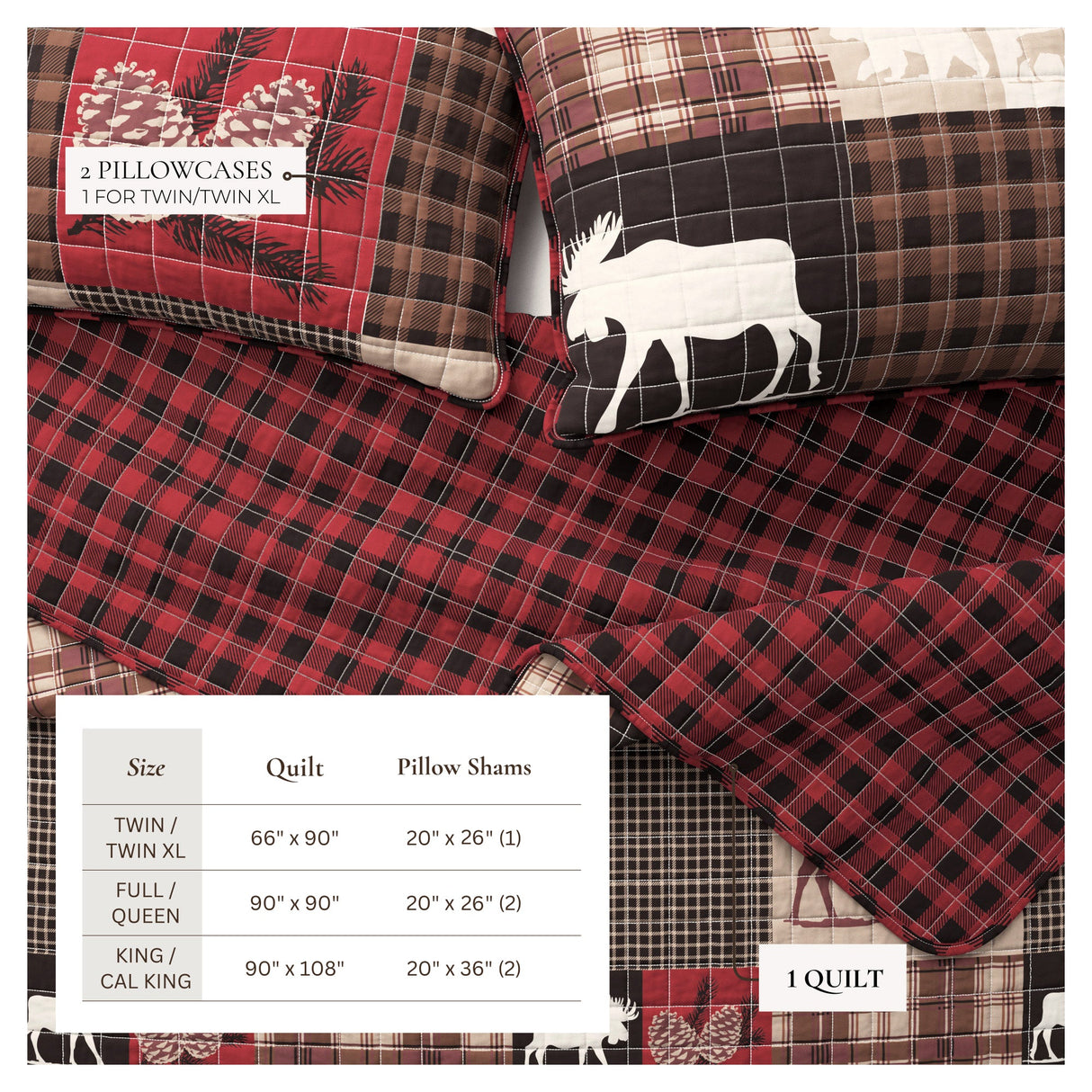 Rustic Landscape Quilt Set - Matthew Collection-Quilts & Comforters-Parc Decor