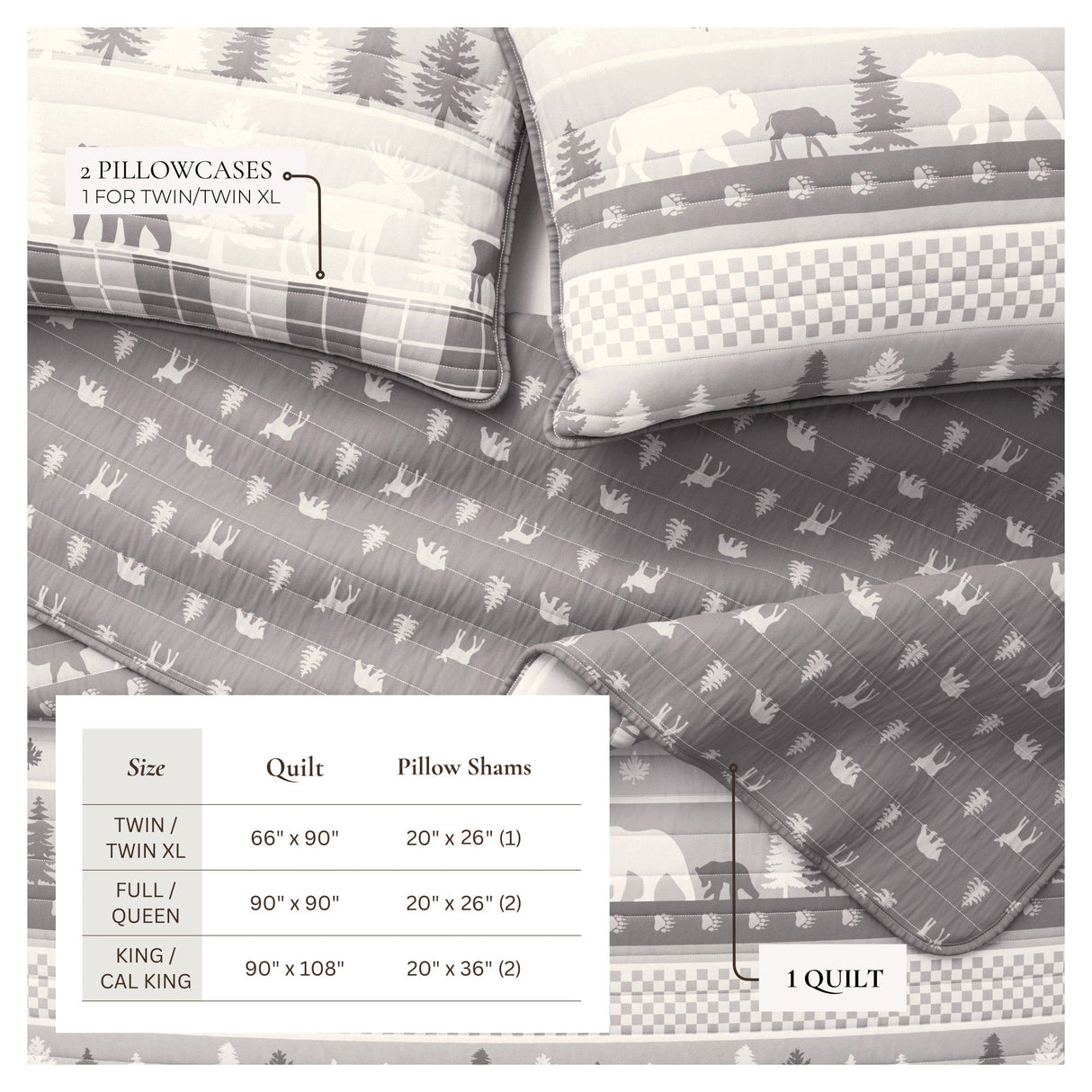 Rustic Landscape Quilt Set - Matthew Collection-Quilts & Comforters-Parc Decor