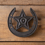 Rustic Western Star Cast Iron Trivet-trivet-Parc Decor