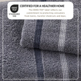 Decorative Cotton Stripe Bath Towel Set - Noelle Collection