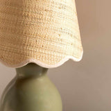 Salgareda Green Rattan Table Lamp-Lighting-Parc Decor
